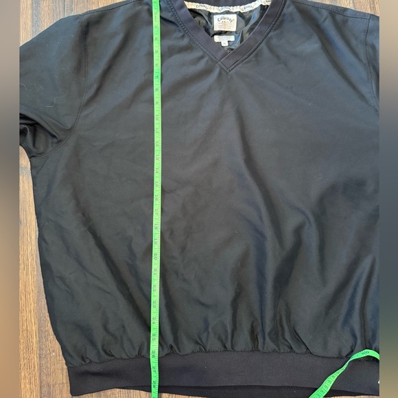 Callaway Men's Black V-neck Golf Pullover Windbreaker size XL - Picture 6 of 8